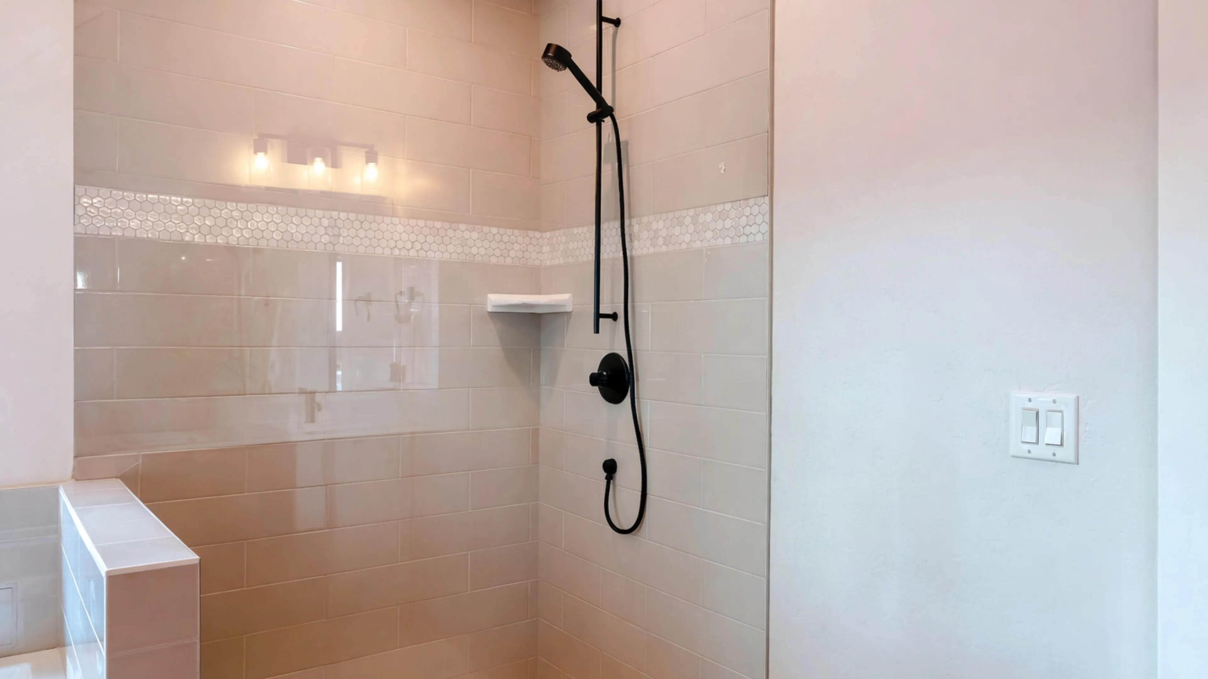 Luxury frameless glass shower installation by Insta Glass Dallas