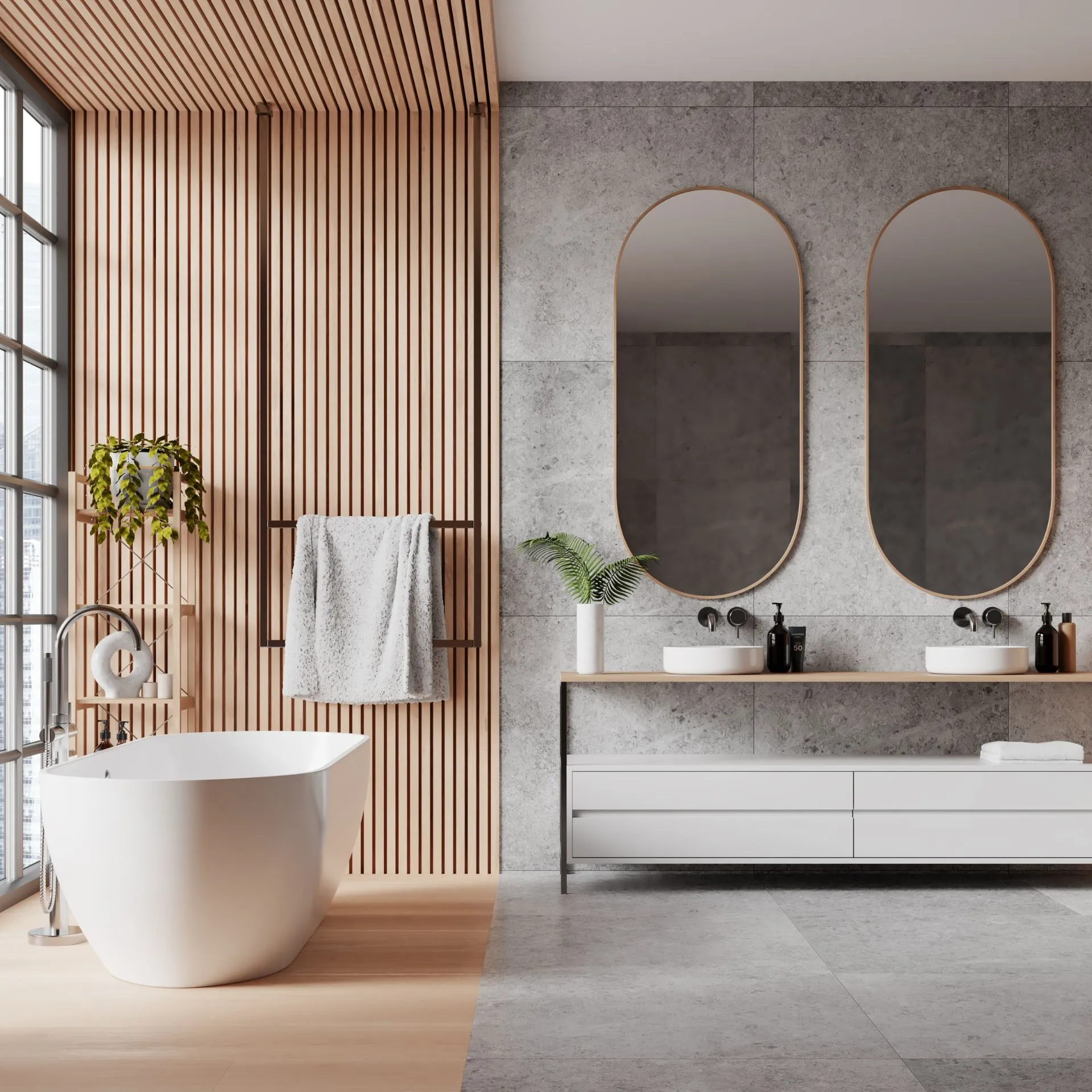 Close-up of a technician applying high-quality sealant to a custom mirror edge for a perfect, moisture-resistant finish in Dallas.